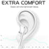 USB-C Headphones Type C Earphones for iPhone 15/15 Plus/15 Pro/15 Pro Max Magnetic HiFi Stereo DAC Earphone with Mic Wired Headphone-White