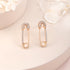 European and American minimalist geometric metal earrings(ER-P017)-Pin