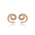 Small Snake Personalized and Minimalist Design Cold Wind Snake shaped Earrings(X000461086)-Gold