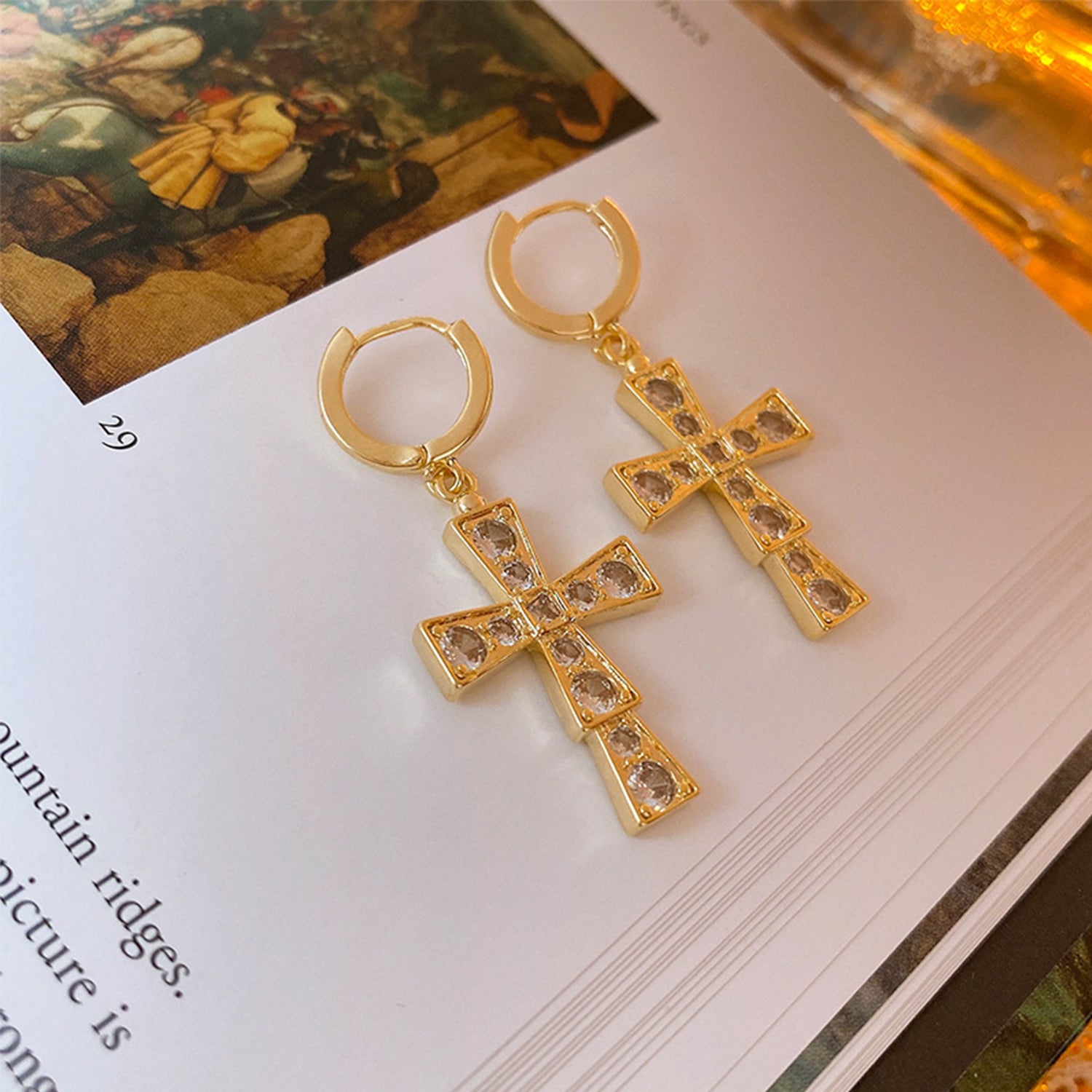 French fashion earrings(HE11760HE11861HE11914)-Cross