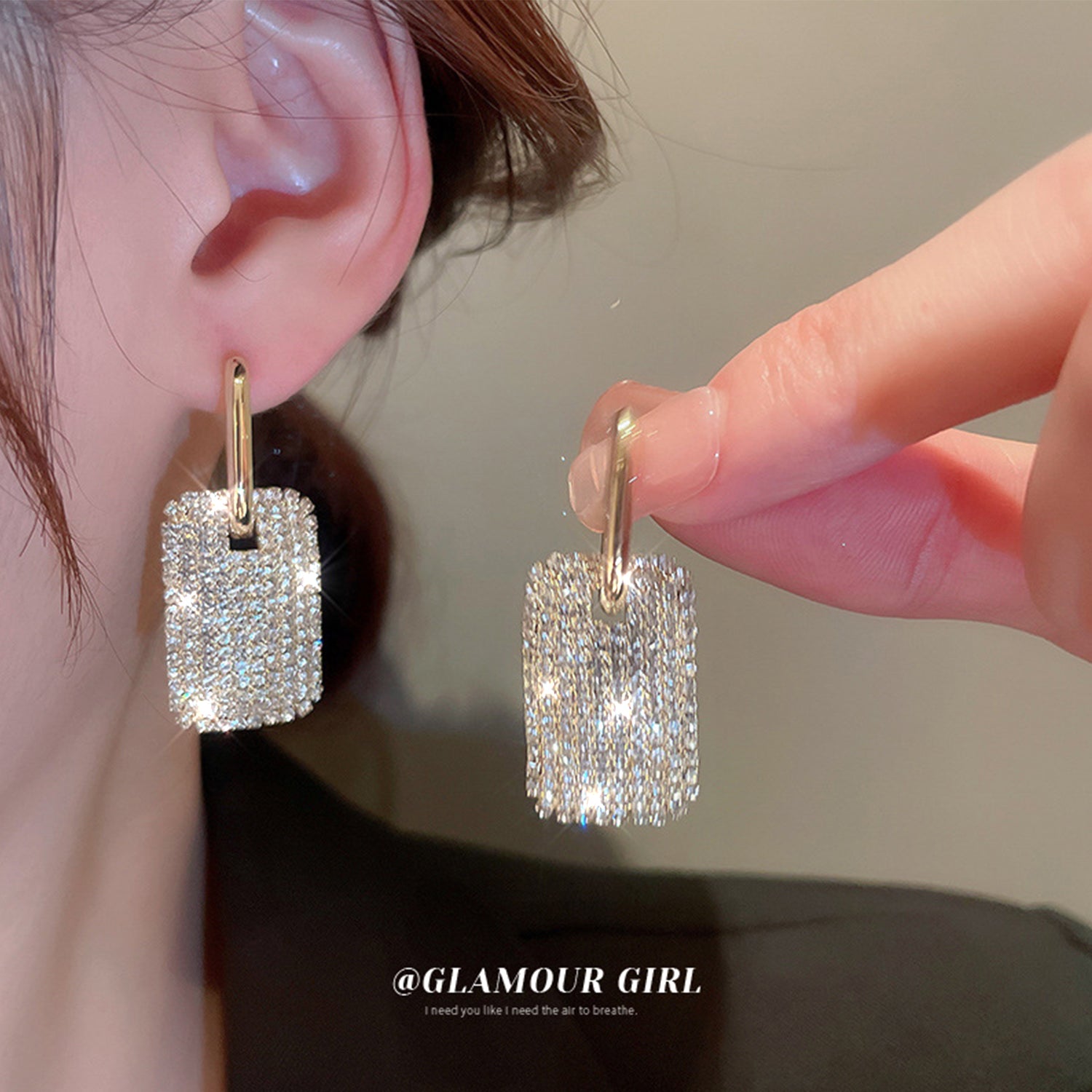 French fashion earrings(HE11760HE11861HE11914)-Square