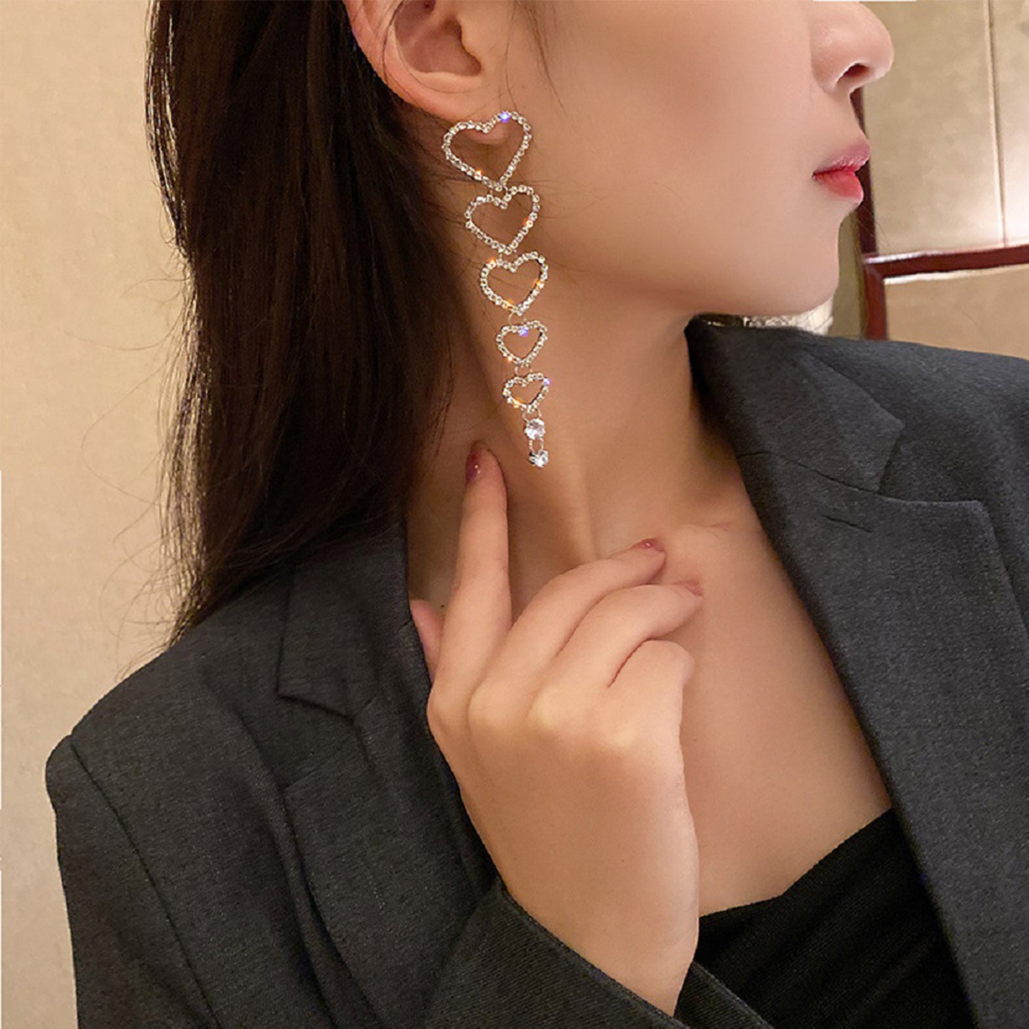 French fashion earrings(HE11760HE11861HE11914)-Love