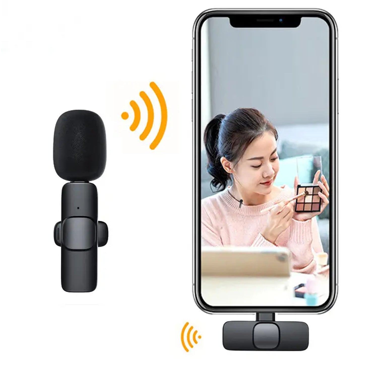 Lavalier Type-C Interface Bluetooth Mini Wireless Microphone-Black