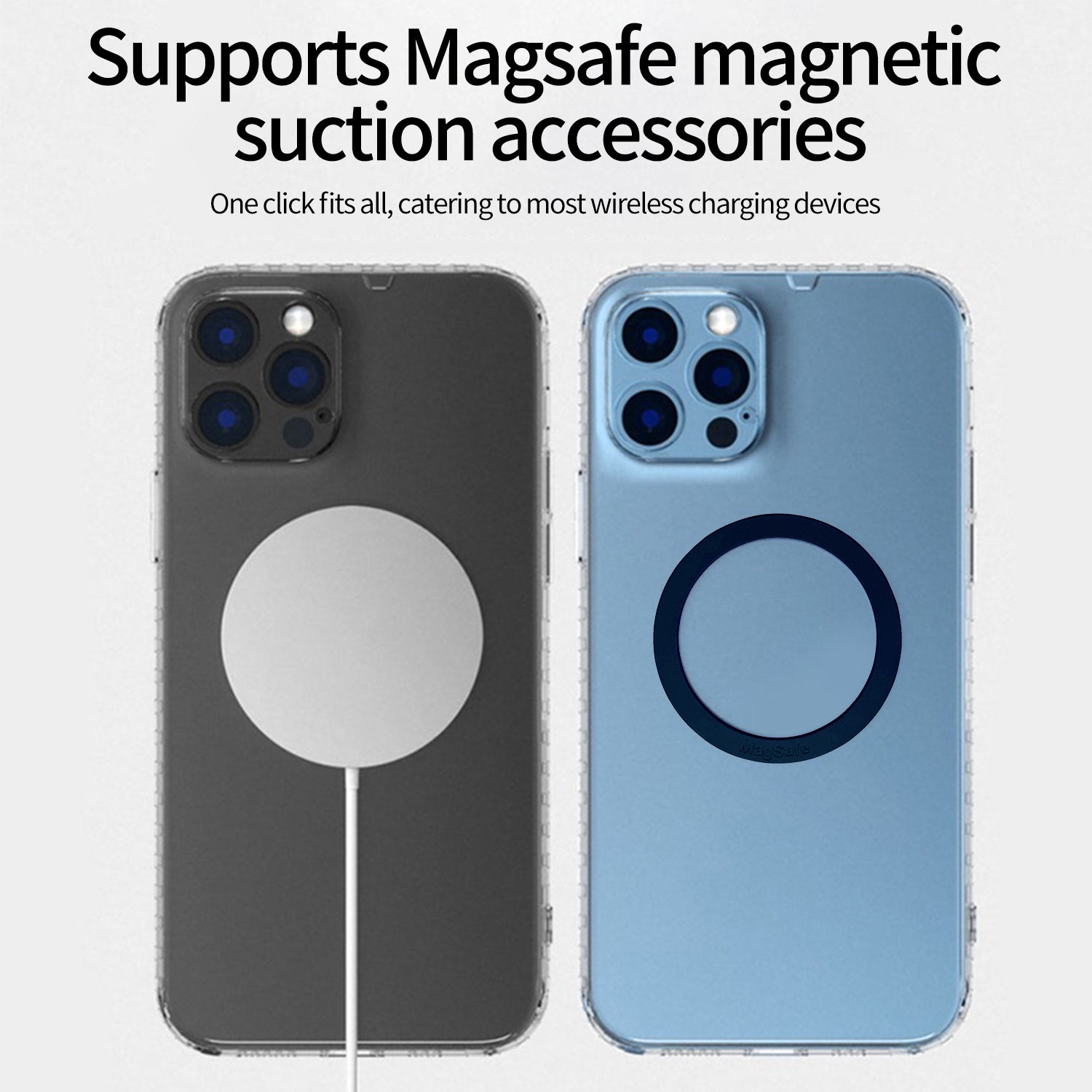 Silicone Magsafe Magnetic Ring For Mobile Phone Holder Magnetic Ring Attached to The Back