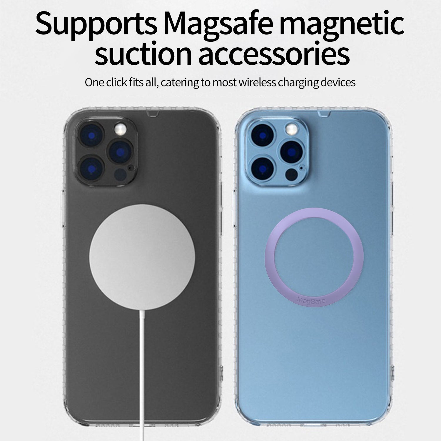 Silicone Magsafe Magnetic Ring For Mobile Phone Holder Magnetic Ring Attached to The Back