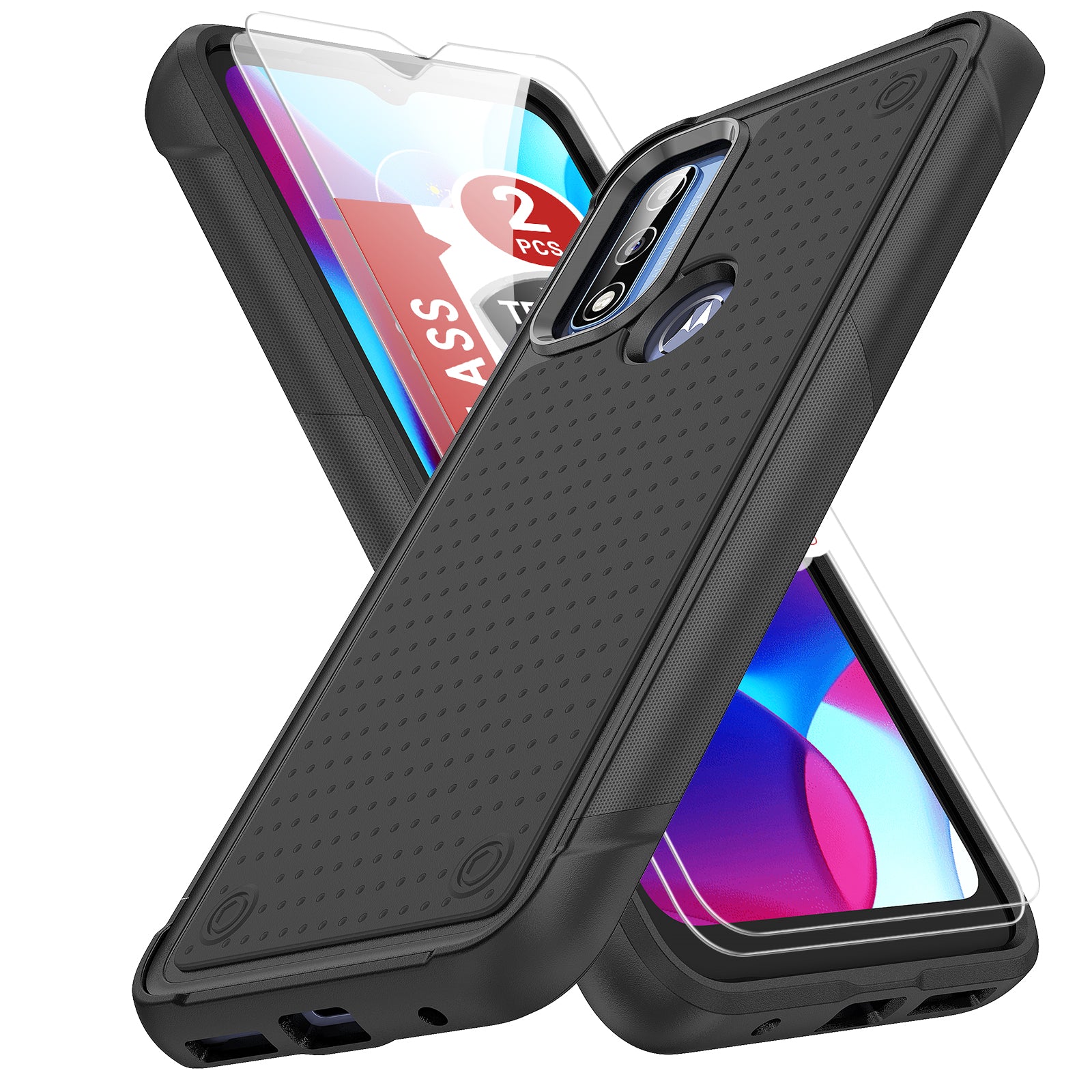 Durable Defener Shockproof Hard PC TPU Luxury of Moto G Pure/Moto G Power(2020)/Moto G Play(2023) Case