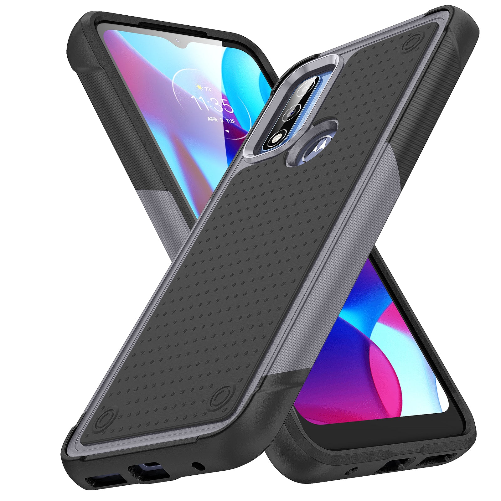 Durable Defener Shockproof Hard PC TPU Luxury of Moto G Pure/Moto G Power(2020)/Moto G Play(2023) Case