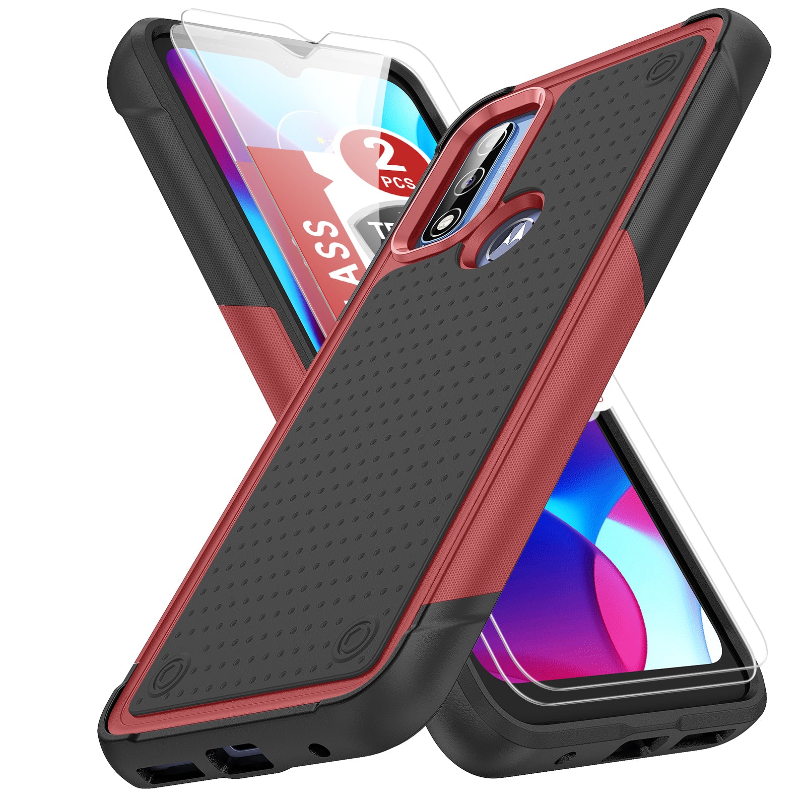 Durable Defener Shockproof Hard PC TPU Luxury of Moto G Pure/Moto G Power(2020)/Moto G Play(2023) Case