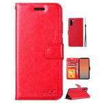 Real Plain Leather Wallet Case for Samsung Note 10