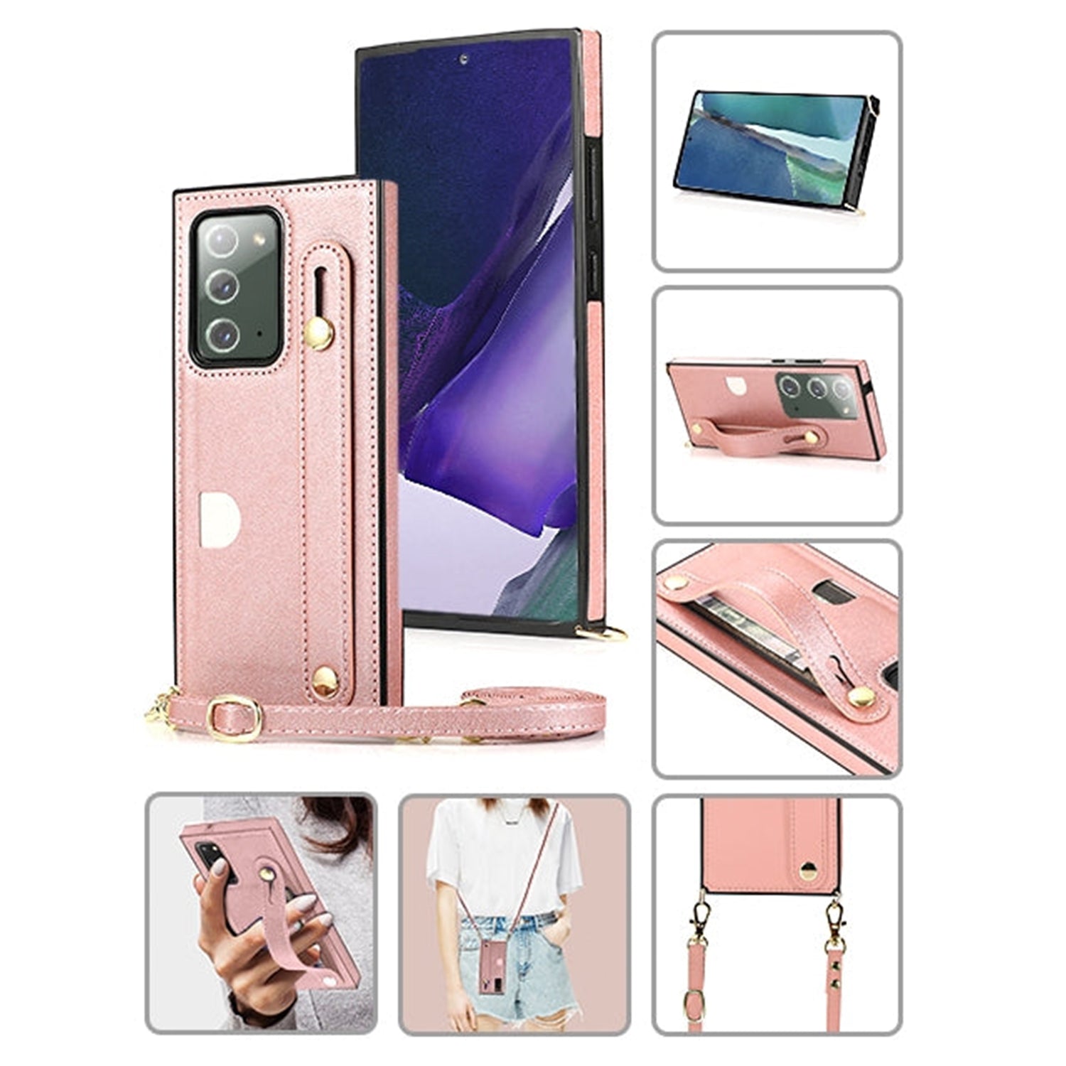 Fashion Leather Case with 1 Credit Card Slots for Samsung Galaxy Note20 (6.7")