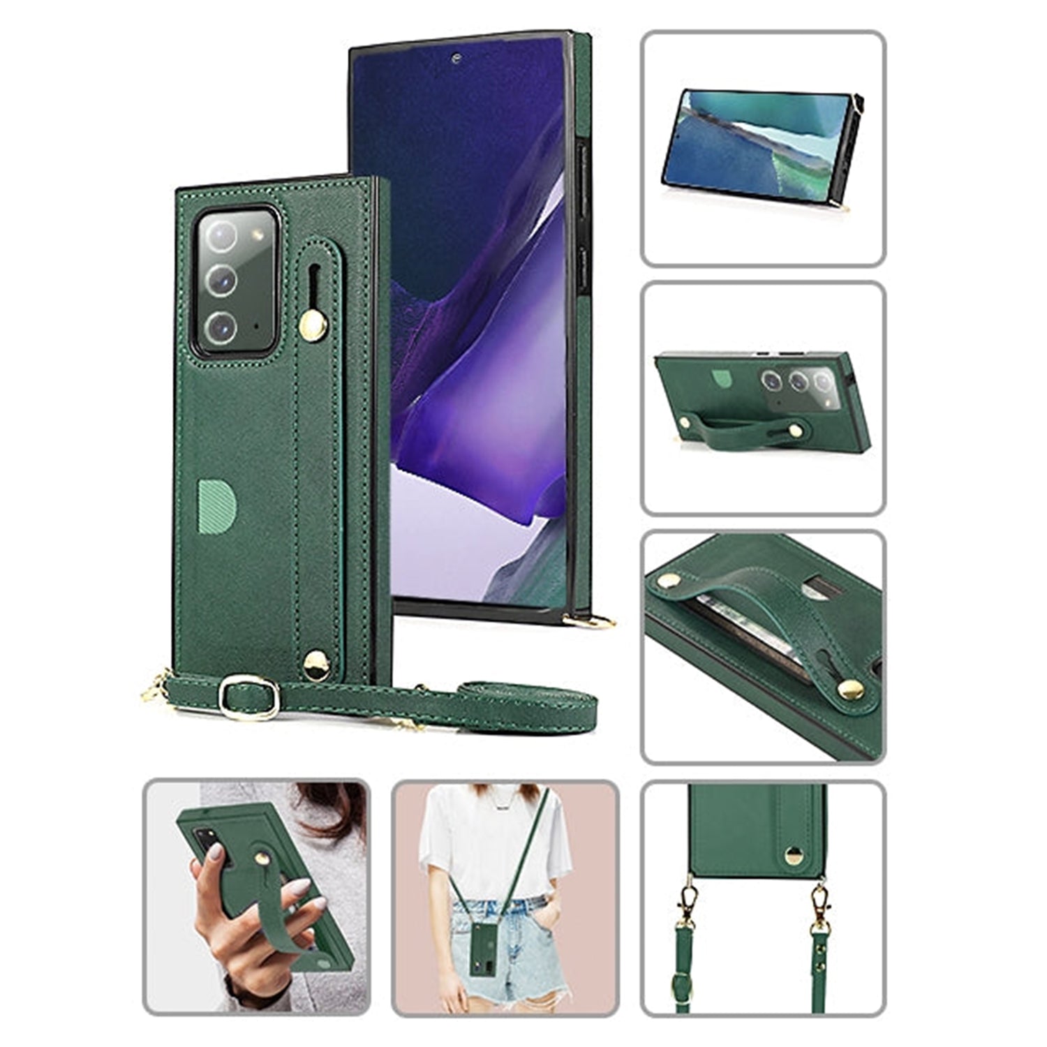 Fashion Leather Case with 1 Credit Card Slots for Samsung Galaxy Note20 (6.7")