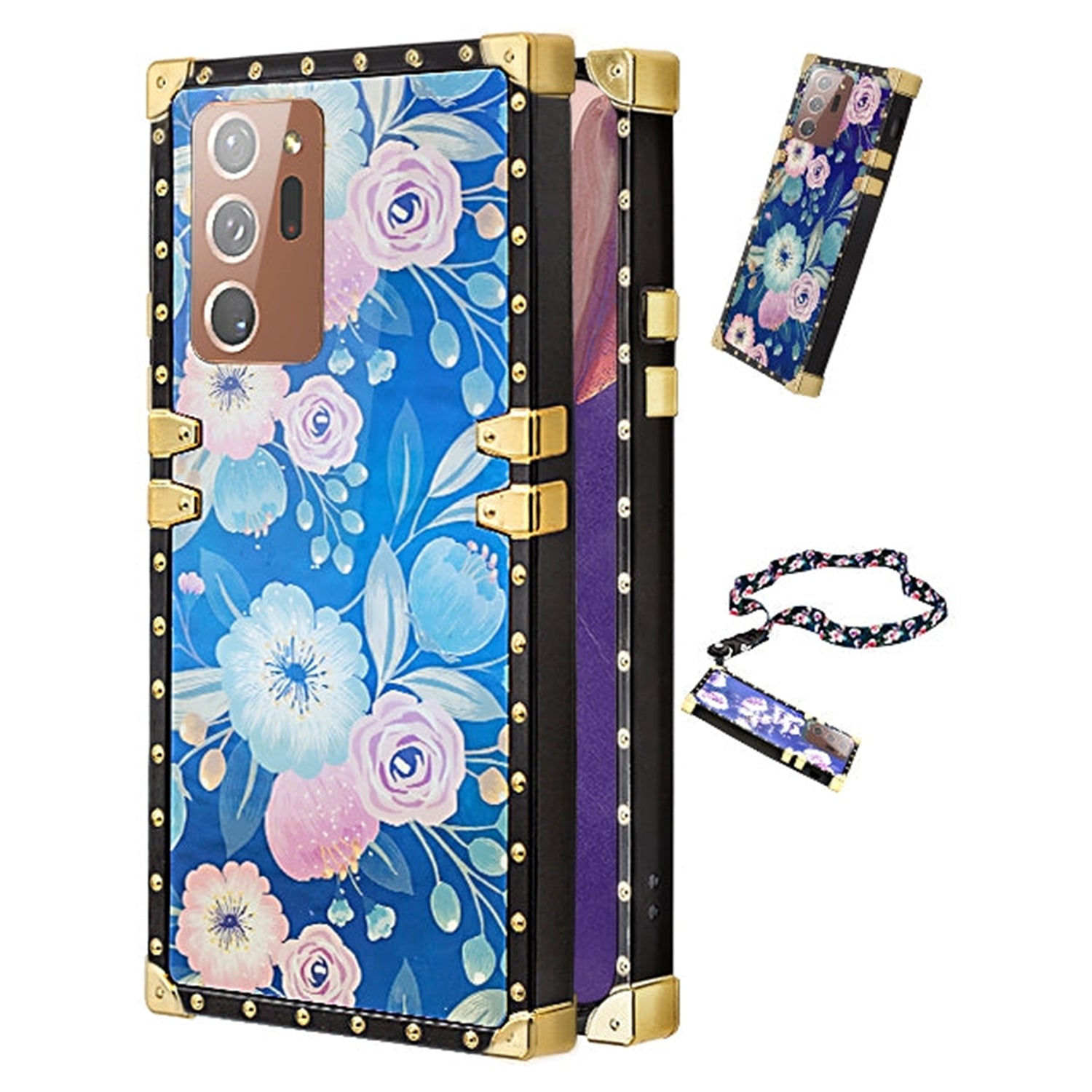 TPU Blue Light Effect with Detachable Wrist Strap Fashion Case for Samsung Galaxy Note20 Ultra (6.9")
