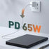 30000mAh PD 65W multi interface digital display thin section power bank-Black