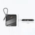 Portable With Lanyard Power Bank,10000mAh 22.5W Fast Charging USB-C + Lightning Power Bank, High-Speed Small Phone Charger Built in Cable,LCD Display External