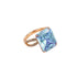 Simple geometric square fashion trendy classical temperament atmospheric niche light luxury ring(JRCF-1290)