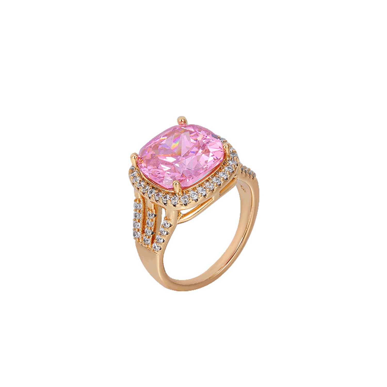 Colorful Treasure Square Fashion Classical Temperament Atmosphere Small Design Ring(JRZF-1281)