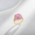 Colorful Treasure Square Fashion Classical Temperament Atmosphere Small Design Ring(JRZF-1281)