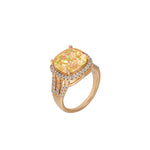 Colorful Treasure Square Fashion Classical Temperament Atmosphere Small Design Ring(JRZF-1281)