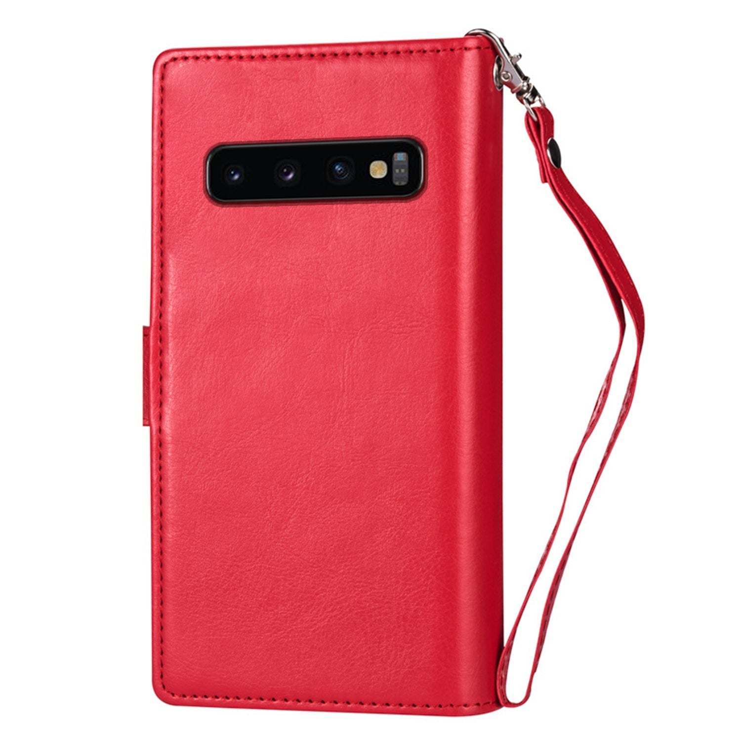 Samsung Galaxy S10 (6.1") 2 in 1 Leather Wallet Case With 9 Credit Card Slots and Removable Back Cover