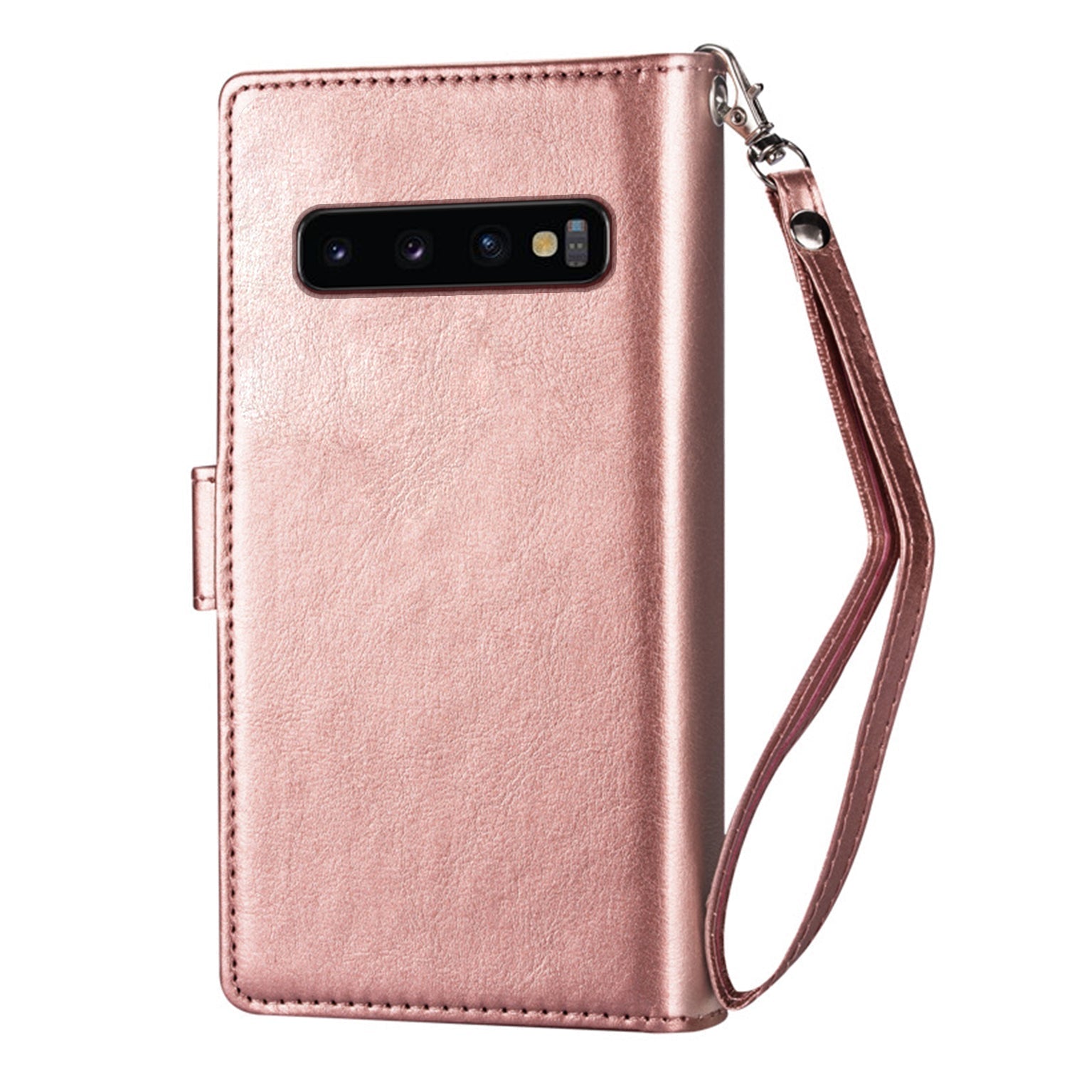 Samsung Galaxy S10 (6.1") 2 in 1 Leather Wallet Case With 9 Credit Card Slots and Removable Back Cover