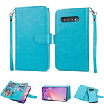 Samsung Galaxy S10 (6.1") 2 in 1 Leather Wallet Case With 9 Credit Card Slots and Removable Back Cover