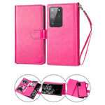 Samsung Galaxy S20 Ultra 2 in 1 Leather Wallet Case With 9 Credit Card Slots and Removable Back Cover