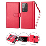 Samsung Galaxy S20 Ultra 2 in 1 Leather Wallet Case With 9 Credit Card Slots and Removable Back Cover