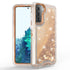 Samsung Galaxy S21 Transparent Floating Glitter Heavy Duty Case