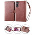 Samsung Galaxy S21 2 in 1 Leather Wallet Case With 9 Credit Card Slots and Removable Back Cover 