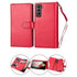 Samsung Galaxy S21 2 in 1 Leather Wallet Case With 9 Credit Card Slots and Removable Back Cover 