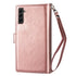 Samsung Galaxy S21 2 in 1 Leather Wallet Case With 9 Credit Card Slots and Removable Back Cover 