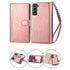 S22 2 IN 1 Leather Wallet Case with 9 Credit Card Slots and Removable Back Cover