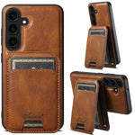 Samsung Galaxy S24 Plus Magnetic PU Leather Wallet Card Slot Case Wireless Charging