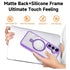 Samsung Galaxy S24 Plus Transparent Magnetic Attraction Holder Mobile Phone Case