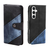 Samsung Galaxy S24 Texture Splicing Card Slot TPU Leather Phone Case