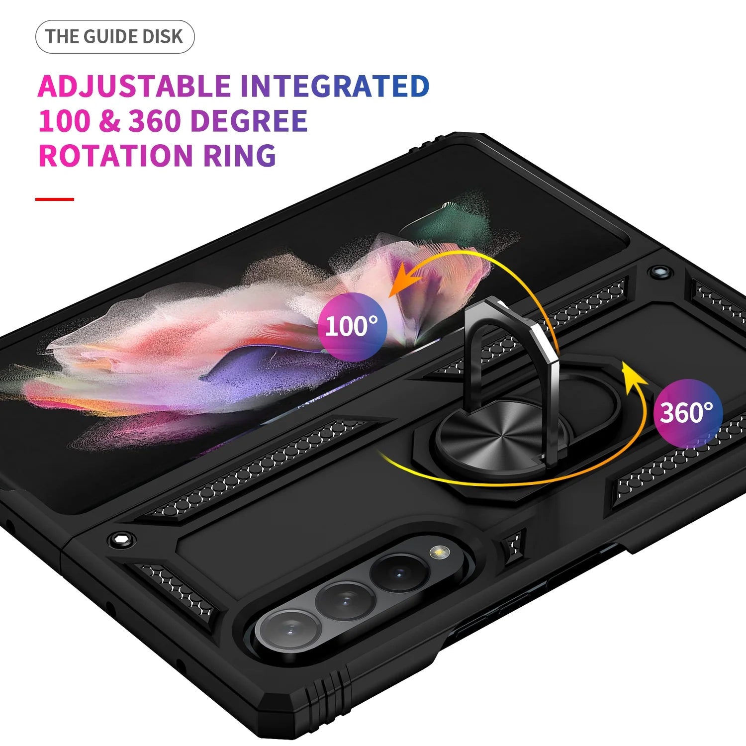 Samsung Galaxy Z Fold 3 Ring Magnetic GPS car mount Phone Holder case