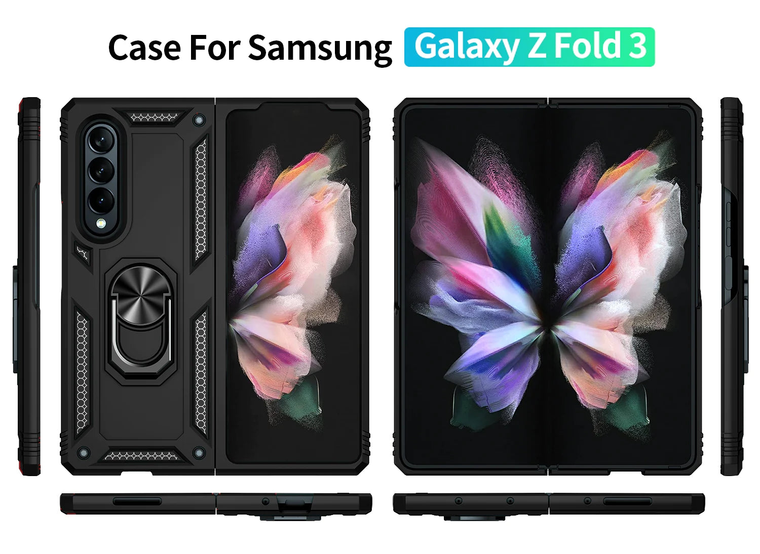 Samsung Galaxy Z Fold 3 Ring Magnetic GPS car mount Phone Holder case