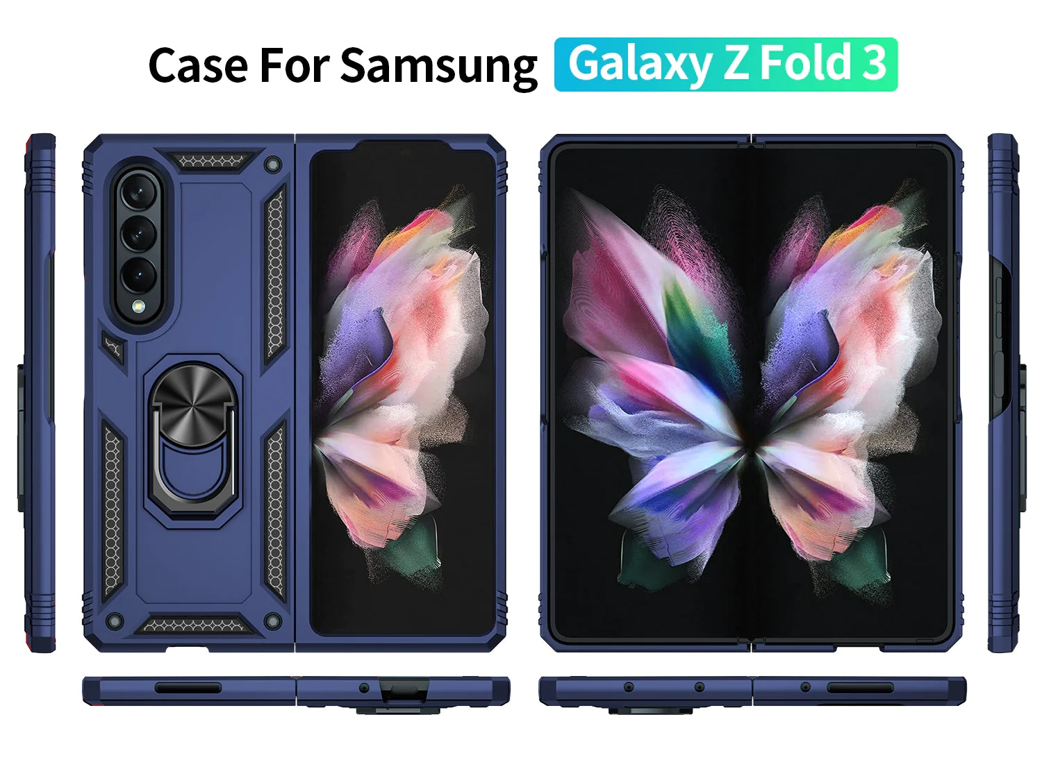 Samsung Galaxy Z Fold 3 Ring Magnetic GPS car mount Phone Holder case