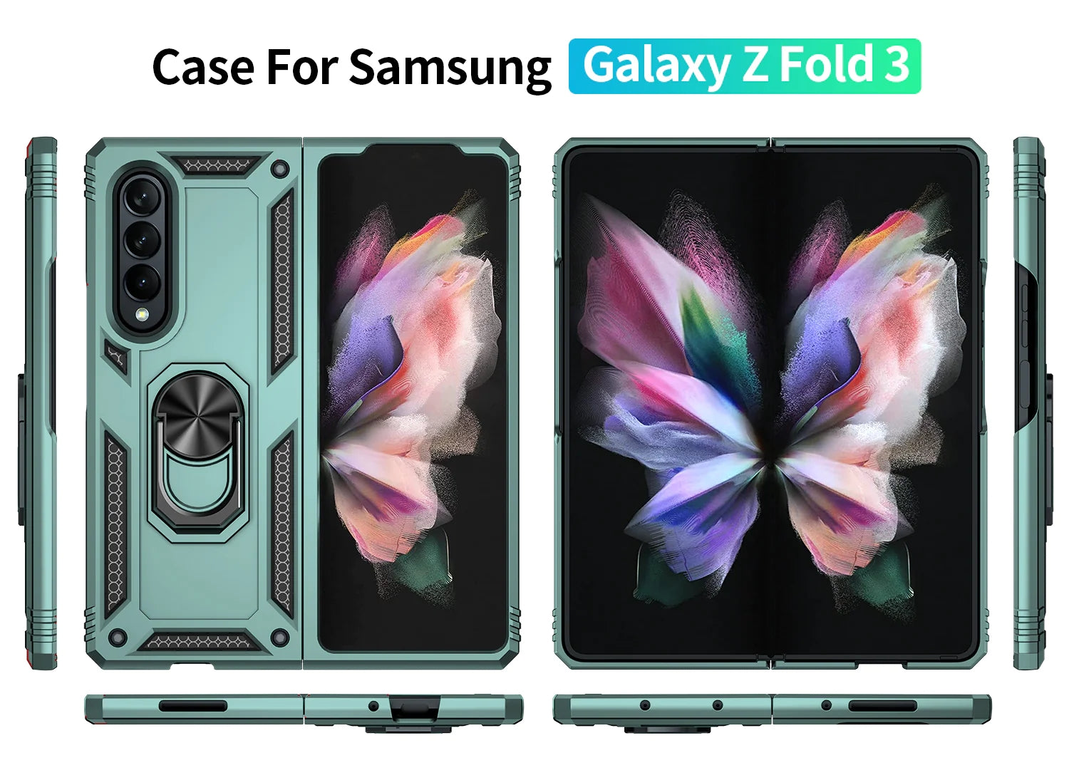 Samsung Galaxy Z Fold 3 Ring Magnetic GPS car mount Phone Holder case