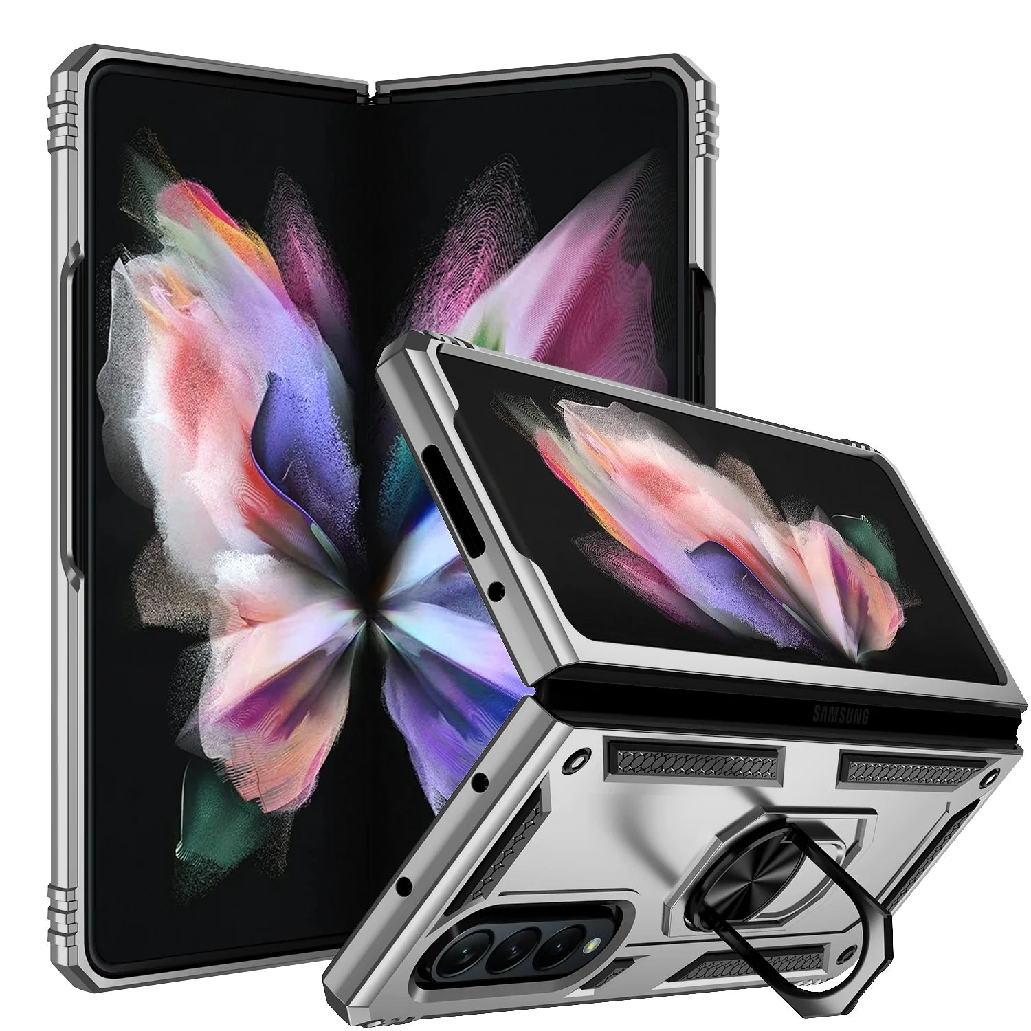 Samsung Galaxy Z Fold 3 Ring Magnetic GPS car mount Phone Holder case