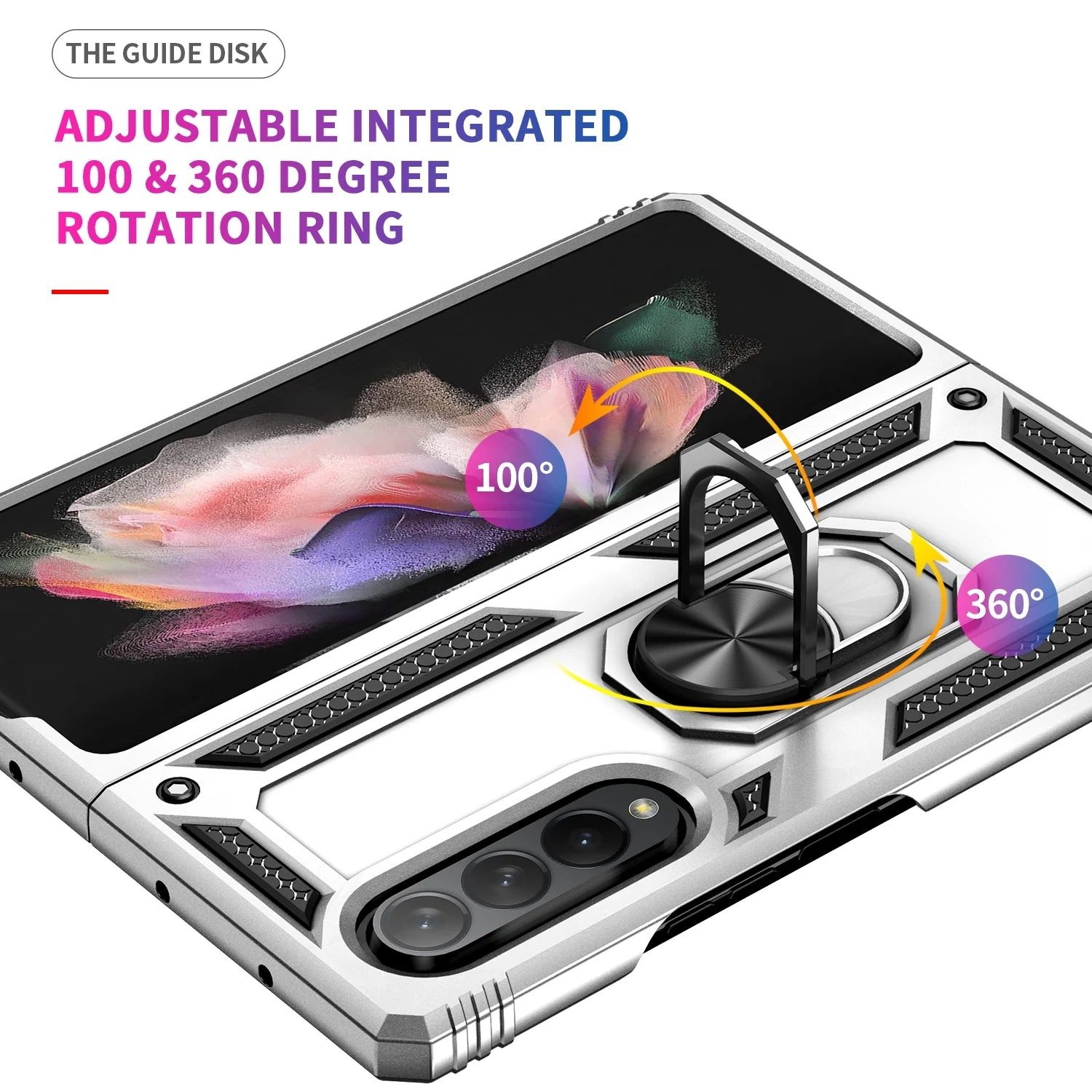 Samsung Galaxy Z Fold 3 Ring Magnetic GPS car mount Phone Holder case