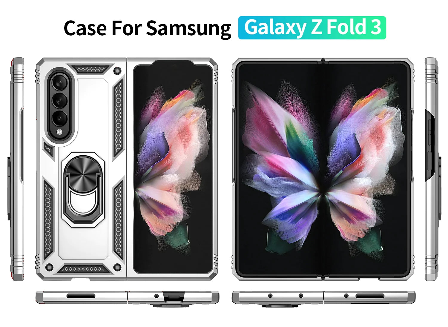 Samsung Galaxy Z Fold 3 Ring Magnetic GPS car mount Phone Holder case