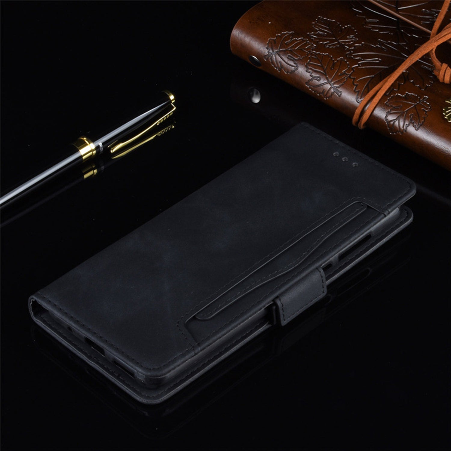 Samsung Galaxy Z Fold 5 Multi Slot Leather Cover Case