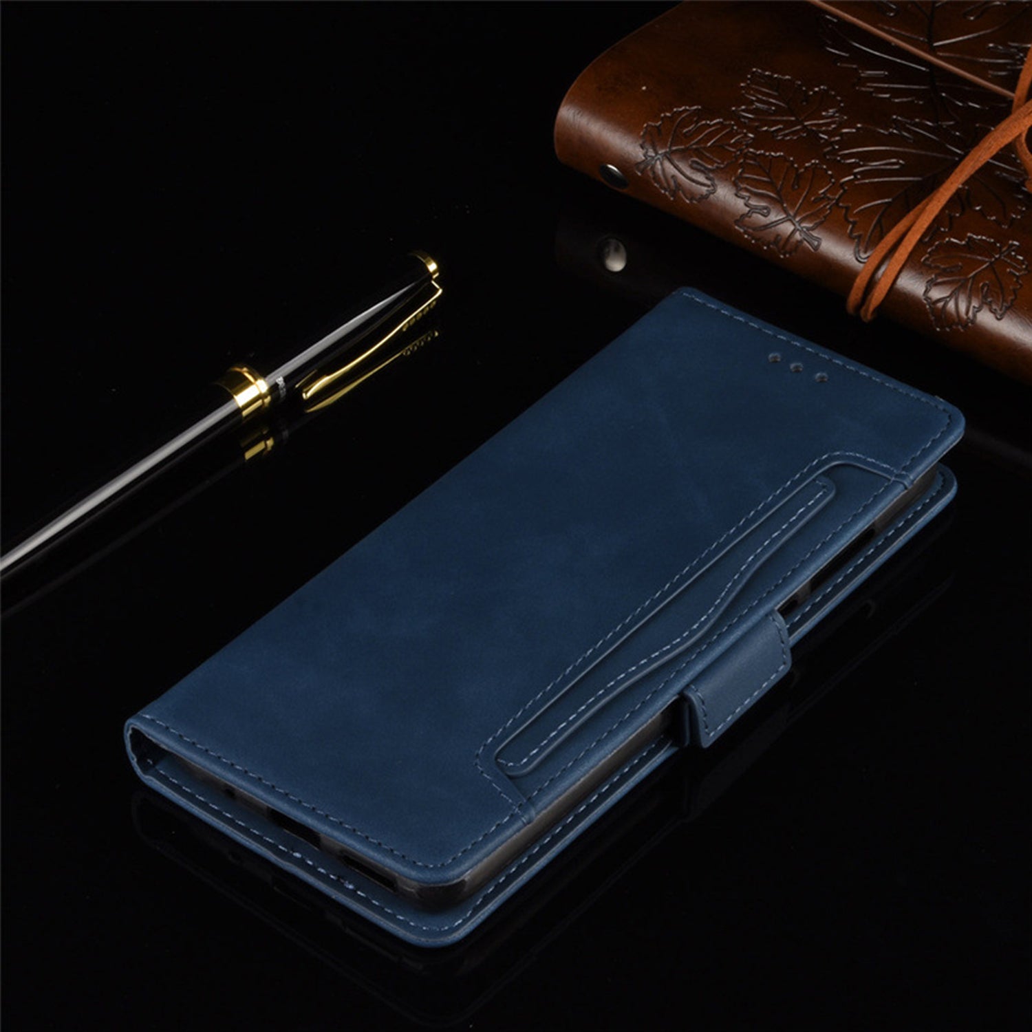 Samsung Galaxy Z Fold 5 Multi Slot Leather Cover Case