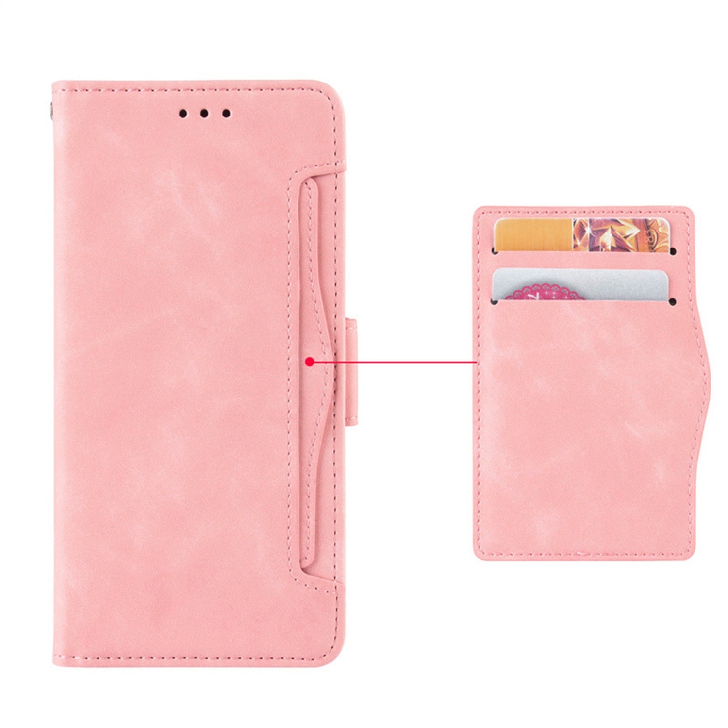 Samsung Galaxy Z Fold 5 Multi Slot Leather Cover Case