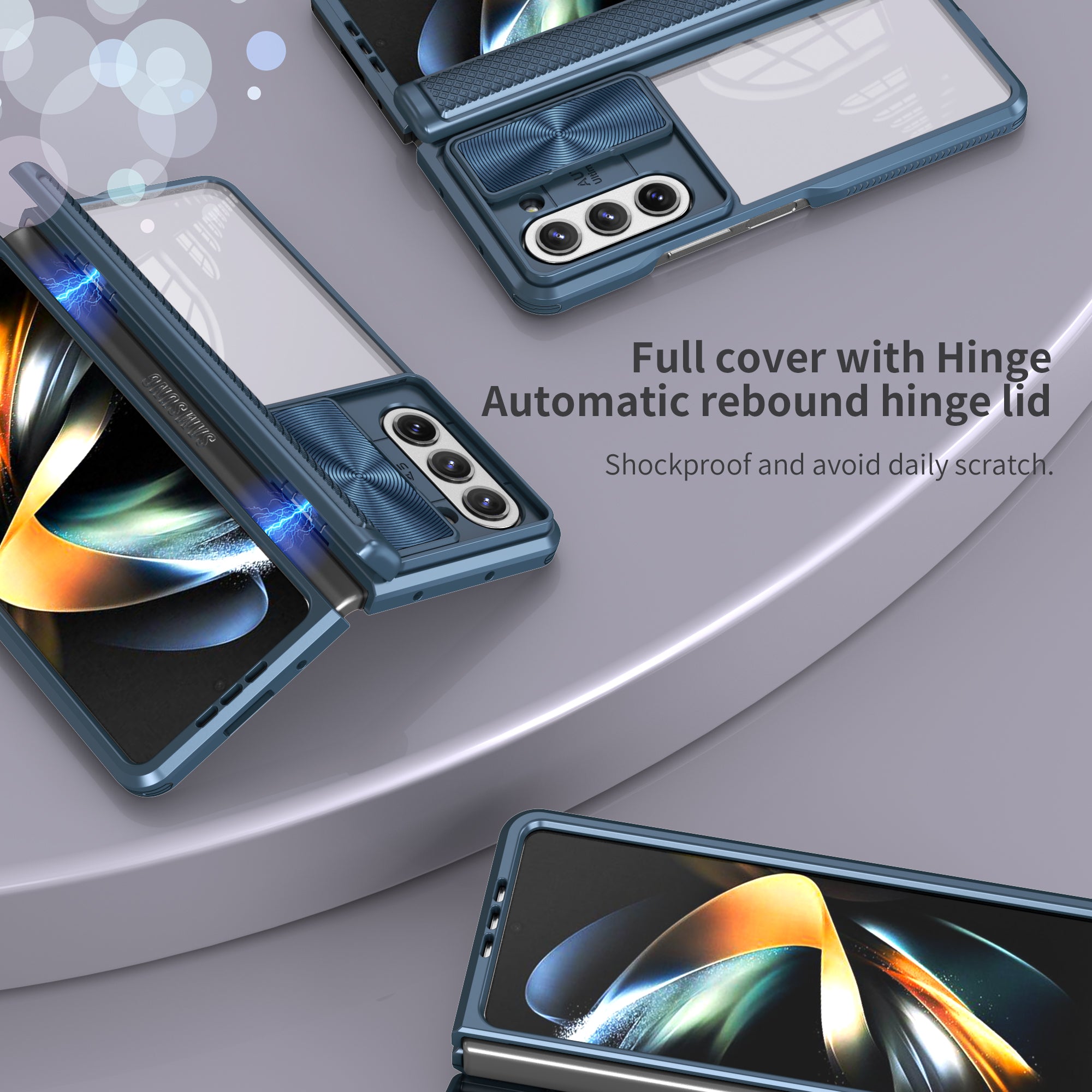 Samsung Galaxy Z Fold 5 Transparent Acrylic Folding Screen Case