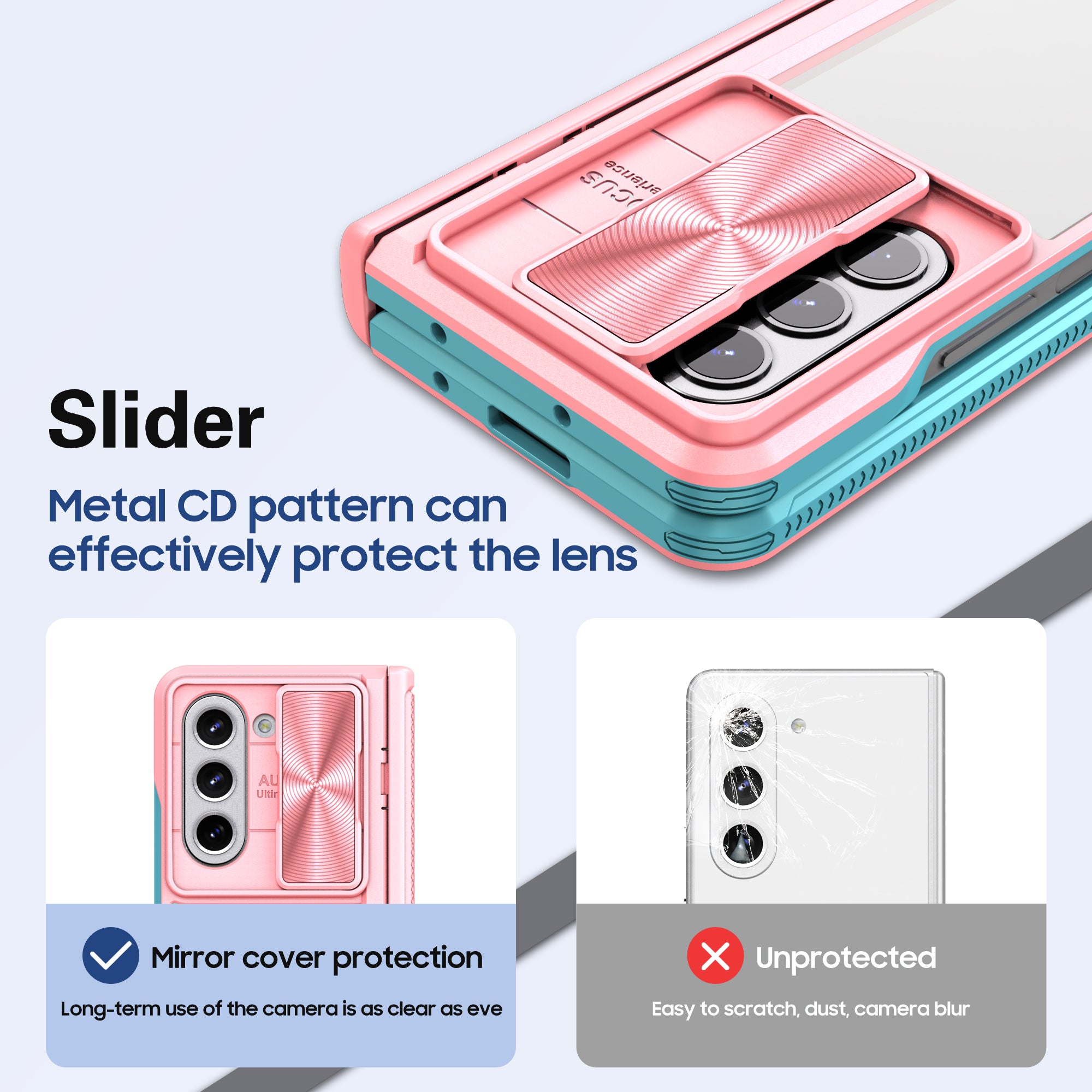 Samsung Galaxy Z Fold 5 Transparent Acrylic Folding Screen Case