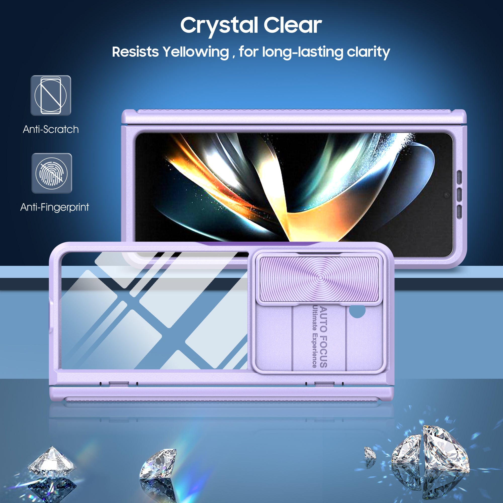 Samsung Galaxy Z Fold 5 Transparent Acrylic Folding Screen Case