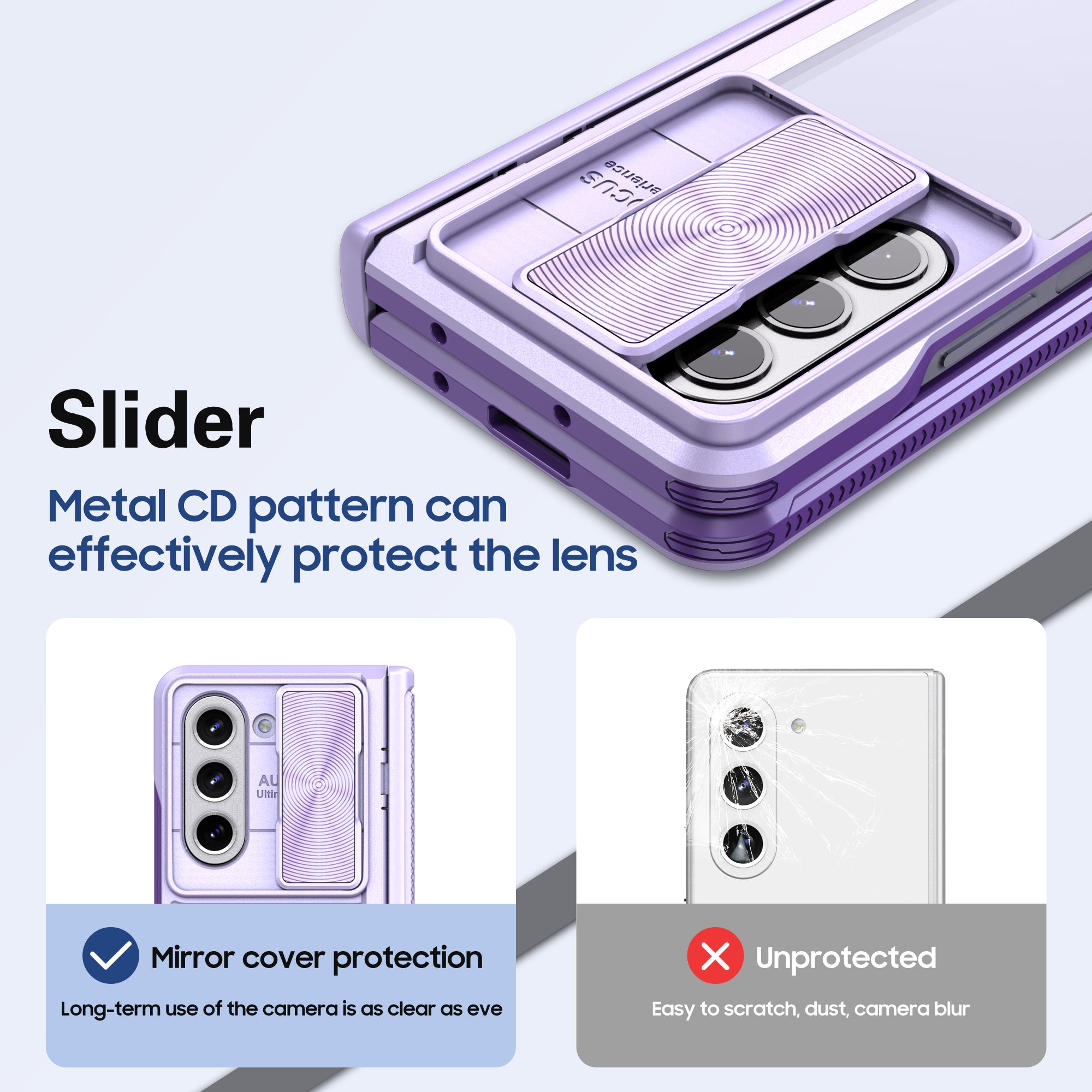 Samsung Galaxy Z Fold 5 Transparent Acrylic Folding Screen Case