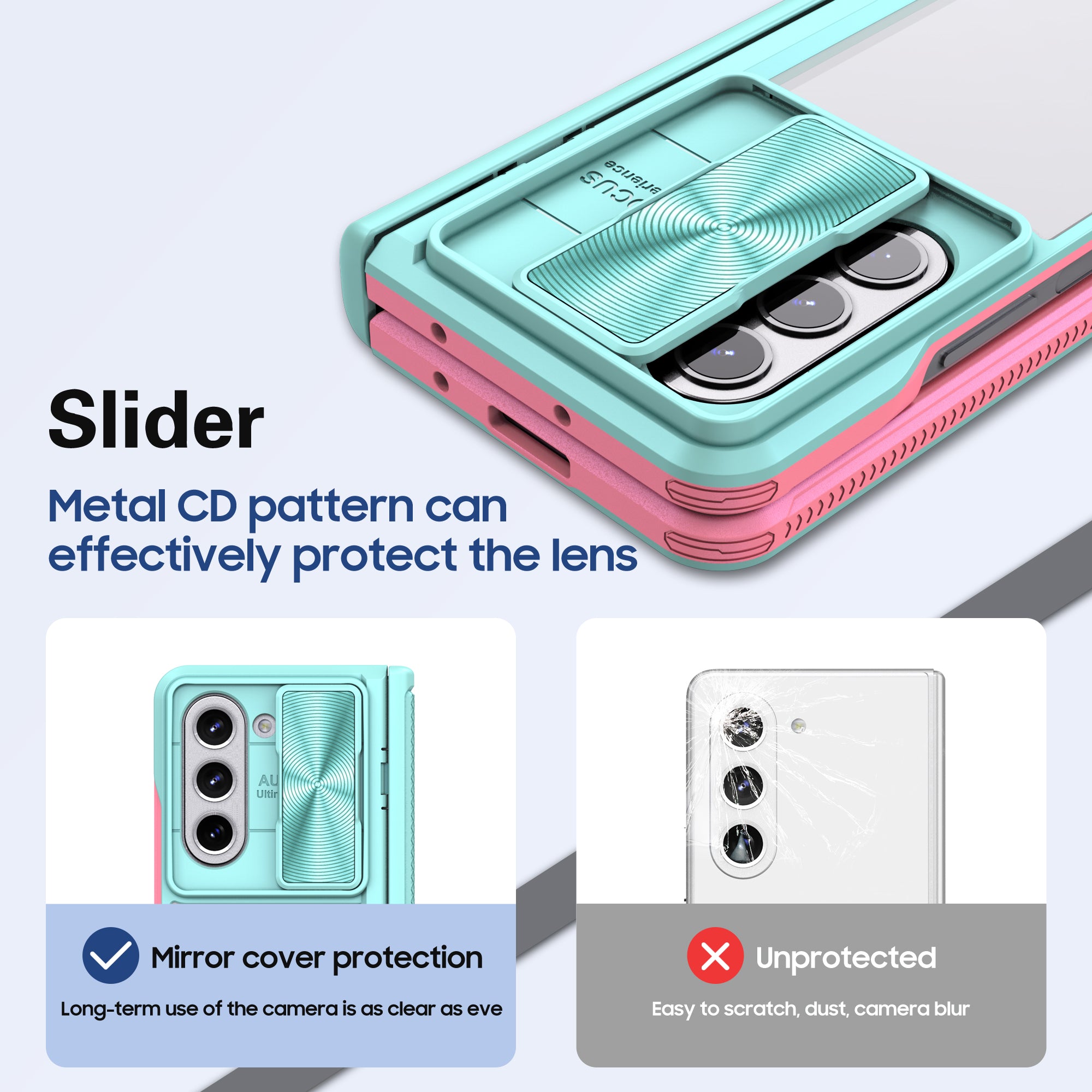 Samsung Galaxy Z Fold 5 Transparent Acrylic Folding Screen Case